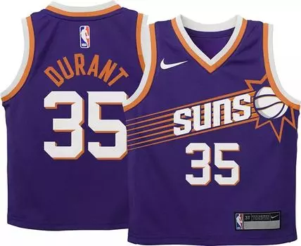 Джерси Nike Little Kids Phoenix Suns Kevin Durant #35 Purple Swingman