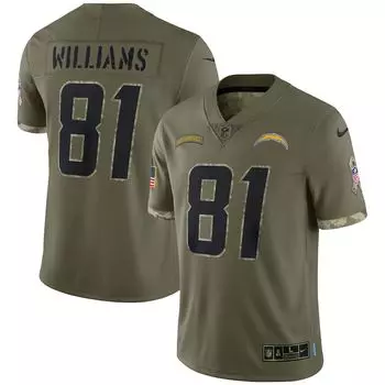 Джерси Nike Los Angeles Chargers, оливковый