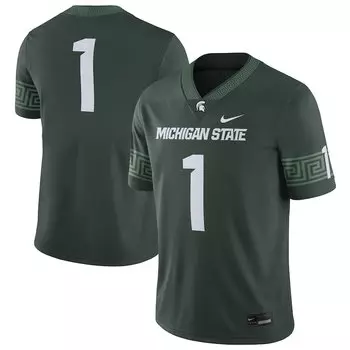 Джерси Nike Michigan State Spartans, зеленый