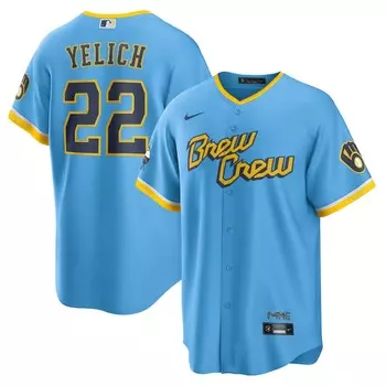 Джерси Nike Milwaukee Brewers, синий