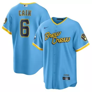 Джерси Nike Milwaukee Brewers, синий