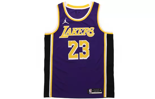 Джерси Nike НБА Лос-Анджелес Лейкерс Леброн Джеймс Statement Edition 2020 Swingman фиолетовый/желтый Jordan, цвет Purple