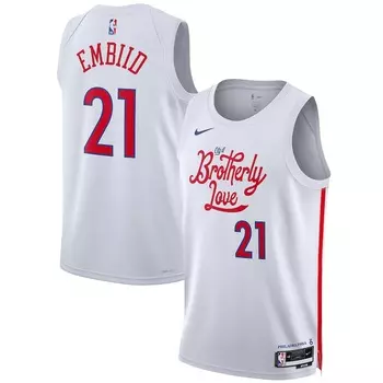 Джерси Nike Philadelphia 76Ers, белый
