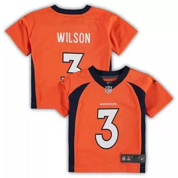 Джерси Nike Russell Wilson Orange Denver Broncos для малышей Nike