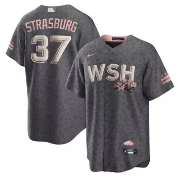Джерси Nike Washington Nationals, серый