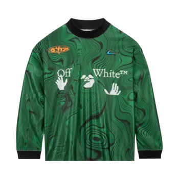 Джерси Nike x Off-White All-Over Print 'Kelly Green/White', зеленый