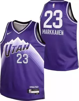 Джерси Nike Youth 2023-24 City Edition Utah Jazz Lauri Markkanen # 23 Purple Swingman