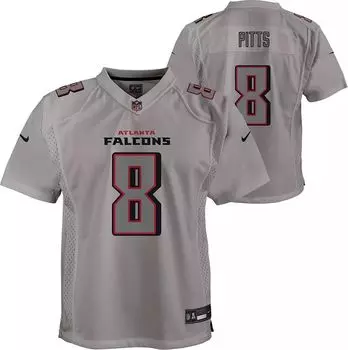 Джерси Nike Youth Atlanta Falcons Kyle Pitts #8 Atmography Grey Game