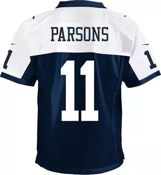 Джерси Nike Youth Dallas Cowboys Micah Parsons # 11 Throwback Alternate Navy Game