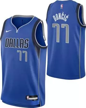 Джерси Nike Youth Dallas Mavericks Лука Дончич № 77 Royal Swingman