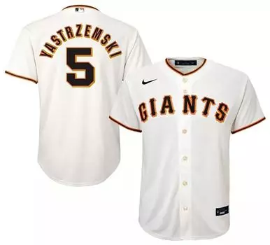 Джерси Nike Youth San Francisco Giants Corbin Carroll #7 White Home Cool Base