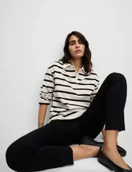 Джерси облегающие брюки до щиколотки Grazer Marks & Spencer, черный