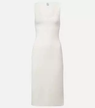 Джерси платье-майка Toteme, белый
