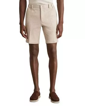 Джерси полосатые шорты 9.1" REISS, коричневый/бежевый