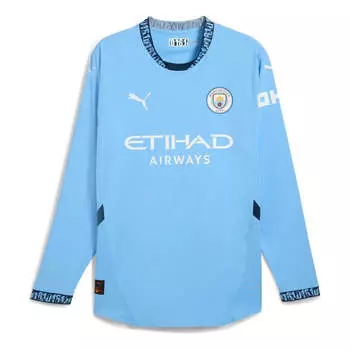 Джерси PUMA Manchester City 2024/25 Authentic Home Long Sleeves Jersey 'Blue', синий