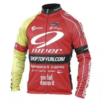 Джерси с длинным рукавом Niner Team Race, красный
