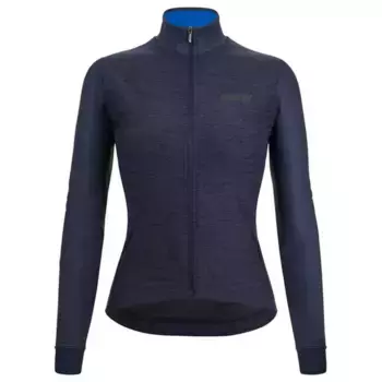 Джерси с длинным рукавом Santini Colore Puro Thermal, синий