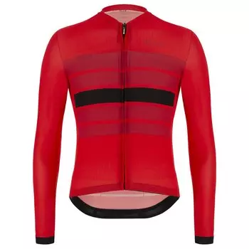 Джерси с длинным рукавом Santini Ecosleek Bengal, красный