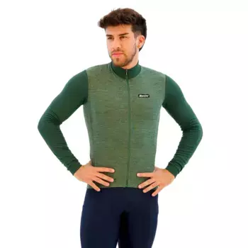 Джерси с длинным рукавом Santini Pure Dye, зеленый