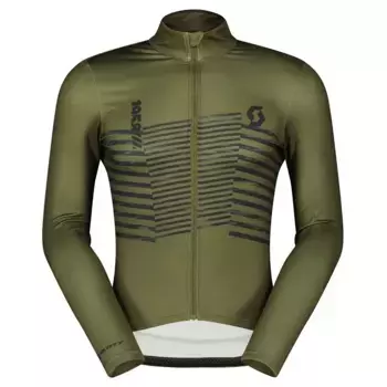 Джерси с длинным рукавом Scott RC Team Warm Graphics, зеленый