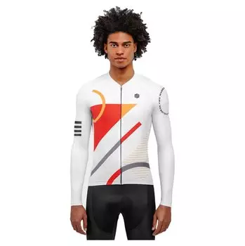 Джерси с длинным рукавом Siroko M2 Finish Line, белый