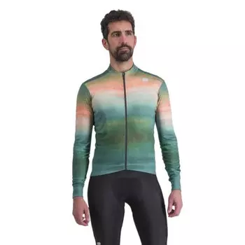 Джерси с длинным рукавом Sportful Flow Supergiara Thermal, зеленый