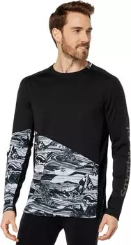 Джерси с длинными рукавами для горного велосипеда Smartwool, цвет Black Marble Giants Print