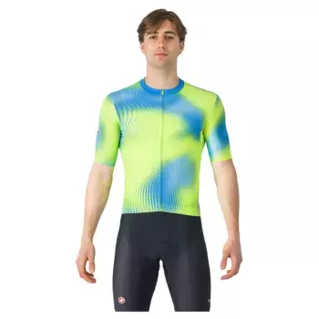 Джерси с коротким рукавом Castelli Vortice, зеленый