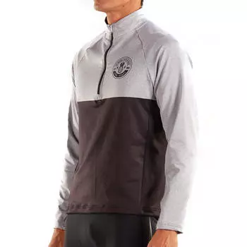 Джерси с коротким рукавом для мужчин, спортивный бег, стиль Half-Zip Ali'i ZOOT, черный желтый