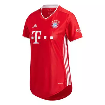 Джерси с коротким рукавом FC Bayern Home Jersey 2020/2021 Women ADIDAS, красный/огненно-красный/огненно-красный