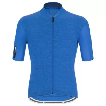 Джерси с коротким рукавом Santini Colore Puro, синий