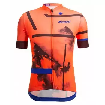 Джерси с коротким рукавом Santini Delta Berg, оранжевый