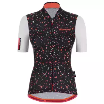 Джерси с коротким рукавом Santini Delta Pietra, черный