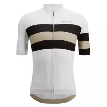 Джерси с коротким рукавом Santini Eco Sleek Bengal, белый