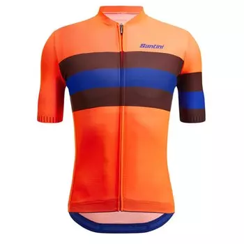 Джерси с коротким рукавом Santini Eco Sleek Bengal, оранжевый