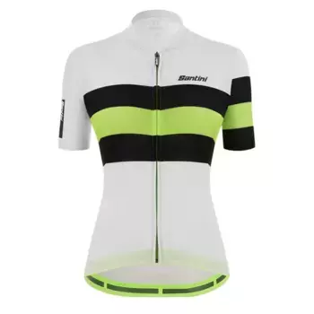 Джерси с коротким рукавом Santini Ecosleek Bengal, белый
