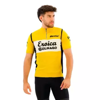 Джерси с коротким рукавом Santini Eroica Colnago, желтый