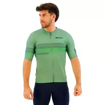 Джерси с коротким рукавом Santini Idea, зеленый