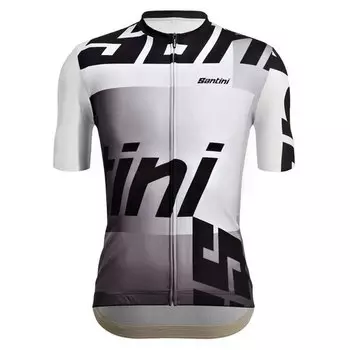 Джерси с коротким рукавом Santini Karma Logo, белый