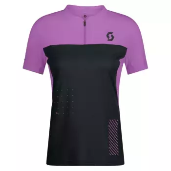 Джерси с коротким рукавом Scott Trail Vertic Zip, фиолетовый