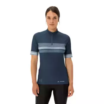Джерси с коротким рукавом VAUDE Posta Half Zip II, синий