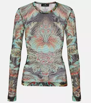 Джерси с принтом Etro, Print On Black Base