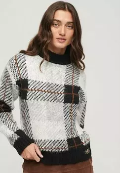 джерси с заостренным кончиком Superdry BOXY PATTERN, цвет mono check