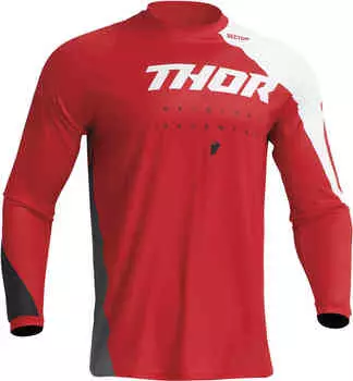 Джерси Sector Edge для мотокросса Thor, красный