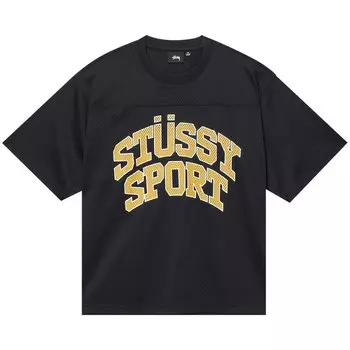 Джерси Stussy Sport Mesh Football 'Black', черный