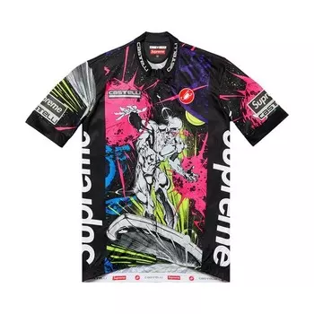 Джерси Supreme x Castelli Silver Surfer Cycling Jersey Multicolor, разноцветный