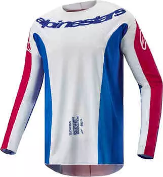 Джерси Techstar Pneuma для мотокросса Alpinestars, синий/красный/белый