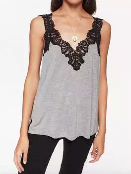 Джерси-топ Leia серого цвета Cami NYC