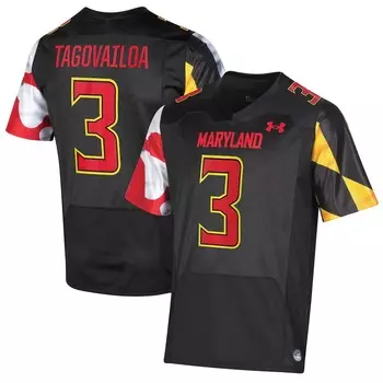 Джерси Under Armour Maryland Terrapins, черный