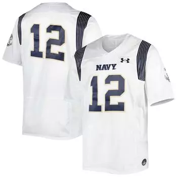 Джерси Under Armour Navy Midshipmen, белый